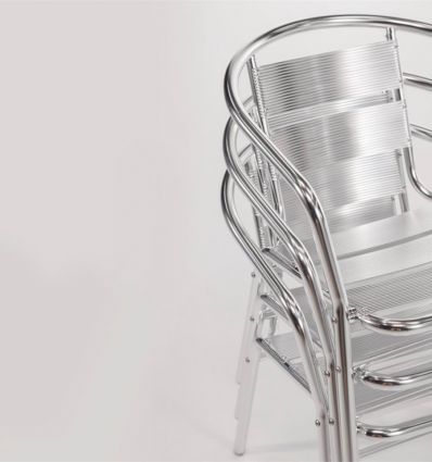 Chaise bistrot alu empilable
