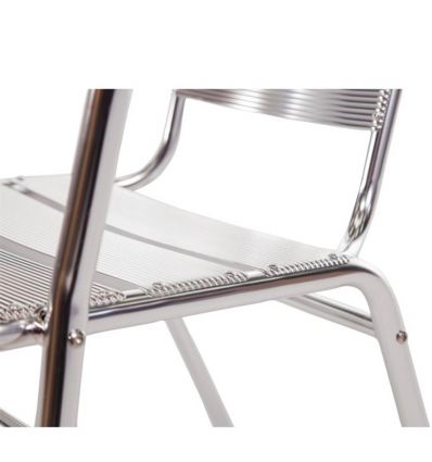 Chaise bistrot alu empilable
