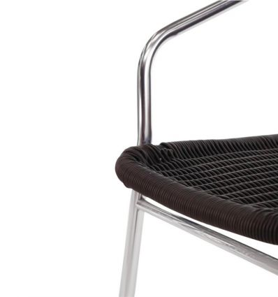 Chaise bistrot aluminium avec tressage