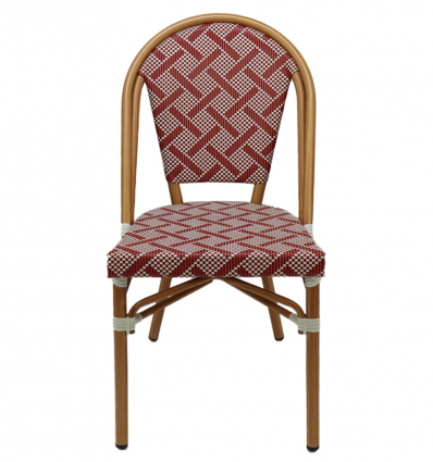 Chaise bistrot en aluminium et textilène