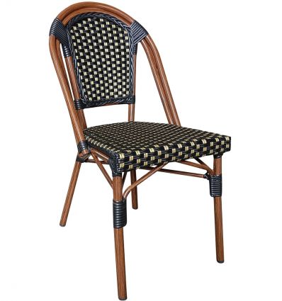 Chaise bistrot paris rotin synthétique