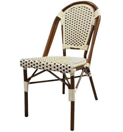 Chaise bistrot paris rotin synthétique
