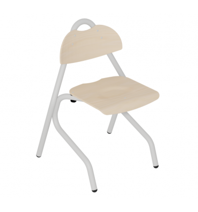 Chaise cantine maternelle et primaire 4 pieds