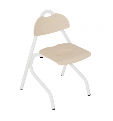 Chaise cantine maternelle et primaire 4 pieds