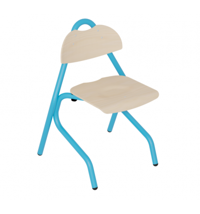 Chaise cantine maternelle et primaire 4 pieds