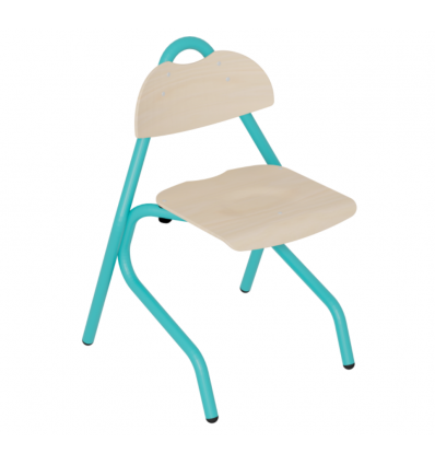 Chaise cantine maternelle et primaire 4 pieds