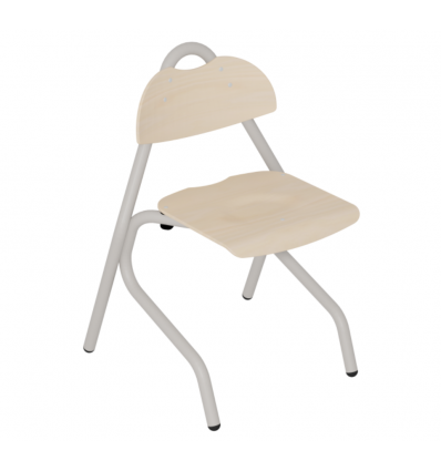 Chaise cantine maternelle et primaire 4 pieds