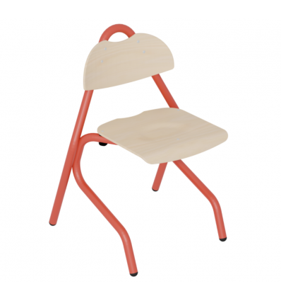 Chaise cantine maternelle et primaire 4 pieds