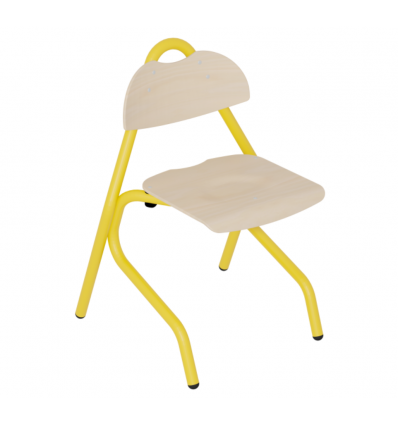 Chaise cantine maternelle et primaire 4 pieds