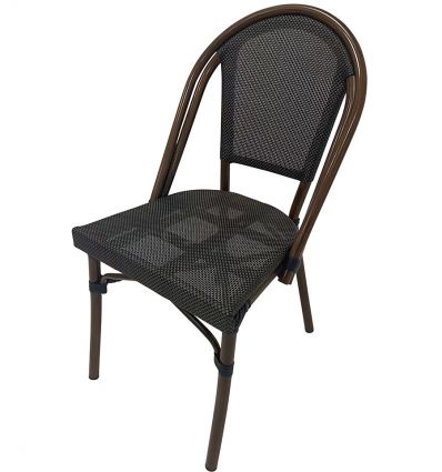 Chaise avec assise et dossier textylène