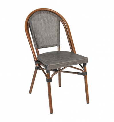 Chaise avec assise et dossier textylène