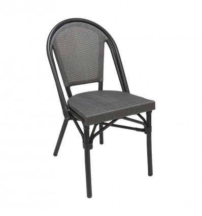 Chaise avec assise et dossier textylène