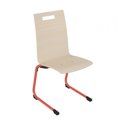 Chaise de cantine à coque pour collège / lycée