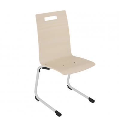 Chaise de cantine à coque pour collège / lycée