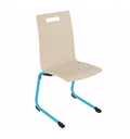 Chaise de cantine à coque pour collège / lycée