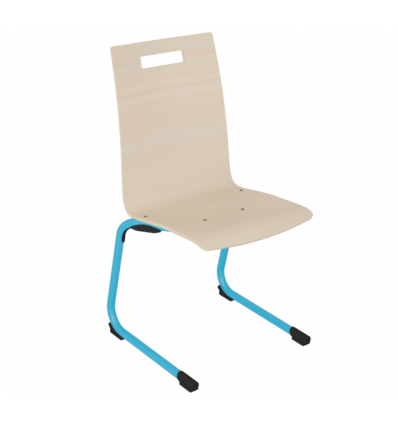 Chaise de cantine à coque pour collège / lycée