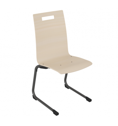 Chaise de cantine à coque pour collège / lycée