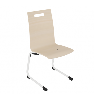 Chaise de cantine à coque pour collège / lycée