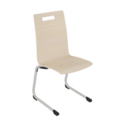Chaise de cantine à coque pour collège / lycée