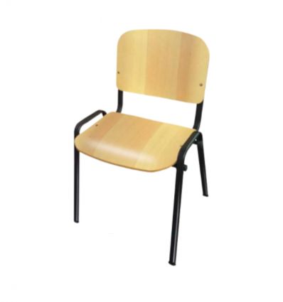 Chaise de collectivité en bois