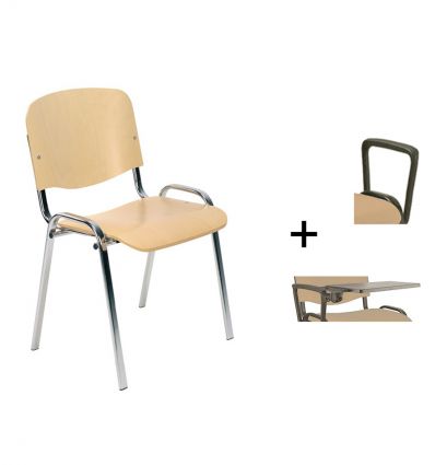 Chaise de collectivité en bois