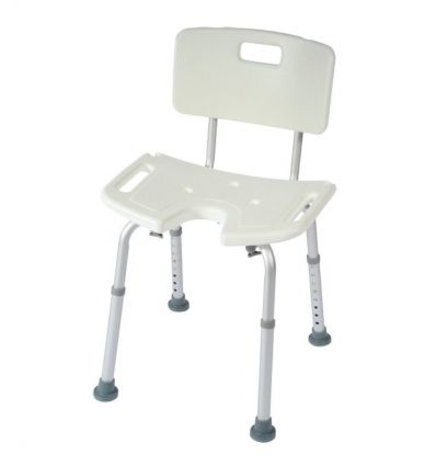 Chaise de douche percée
