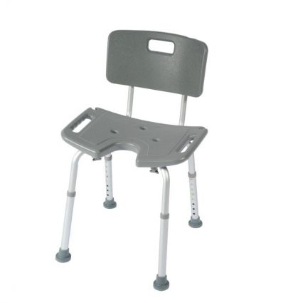 Chaise de douche percée