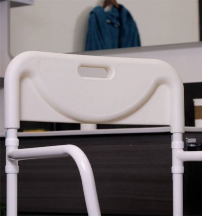 Chaise de Douche Pliable à Roulettes