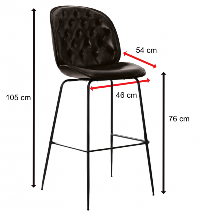 Chaise haute de bar chester