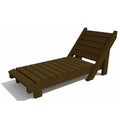 Chaise longue bain de soleil en plastique recyclé