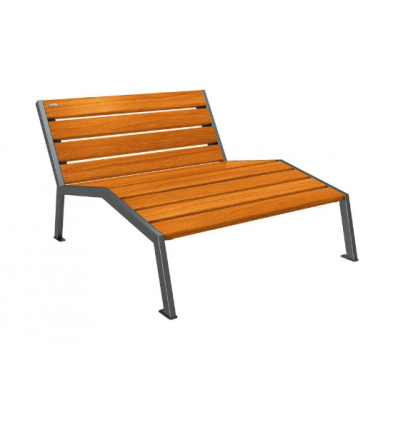 Chaise Longue Mobilier Urbain en Bois