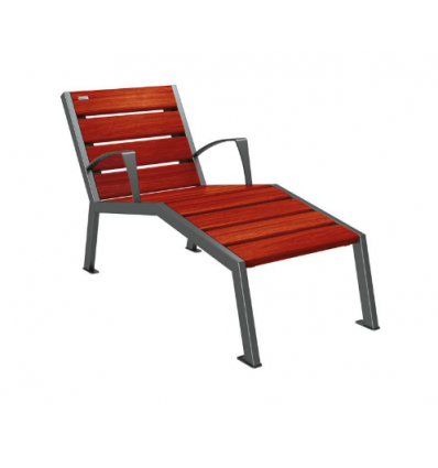 Chaise Longue Mobilier Urbain en Bois