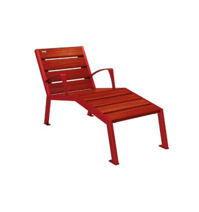 Chaise Longue Mobilier Urbain en Bois