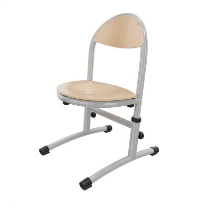 Chaise maternelle réglable en hauteur