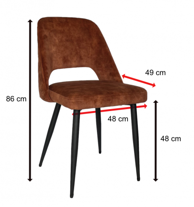 Chaise Meline terracotta