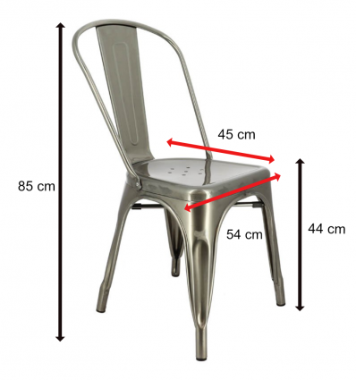 Chaise métal insdustriel