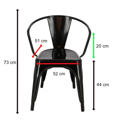 Chaise métal insdustriel