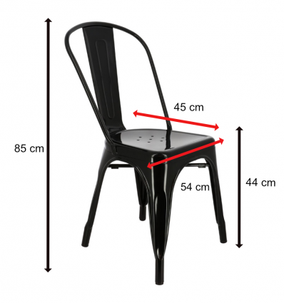 Chaise métal insdustriel