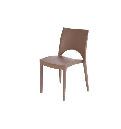 Chaise monobloc empilable