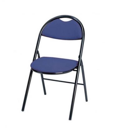 Chaise pliante de réunion en tissu