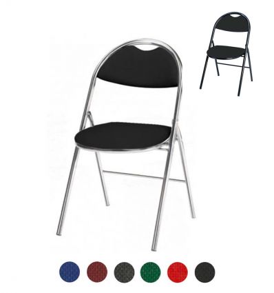 Chaise pliante de réunion en tissu