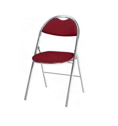 Chaise pliante de réunion en tissu