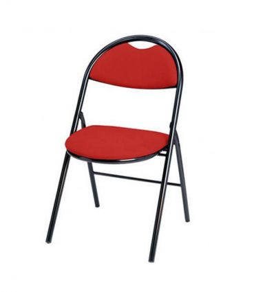 Chaise pliante de réunion en tissu