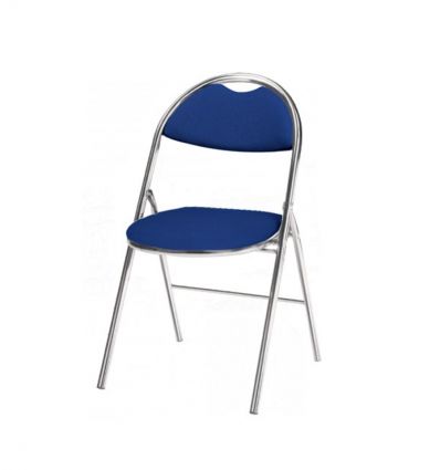 Chaise pliante de réunion en tissu
