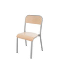 Chaise scolaire 4 pieds dossier rectangulaire