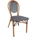 Chaise brasserie parisienne rotin synthétique