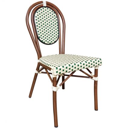 Chaise brasserie parisienne rotin synthétique
