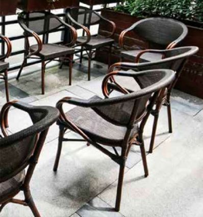 Fauteuil bistrot parisien textilène