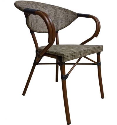 Fauteuil bistrot parisien textilène