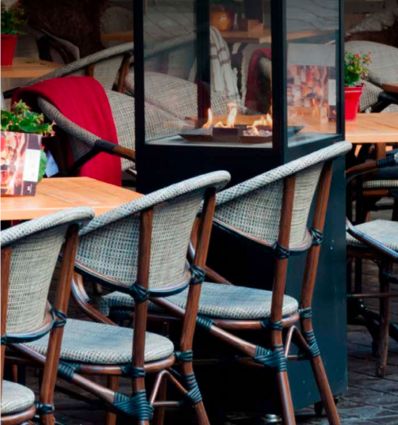 Fauteuil bistrot parisien textilène